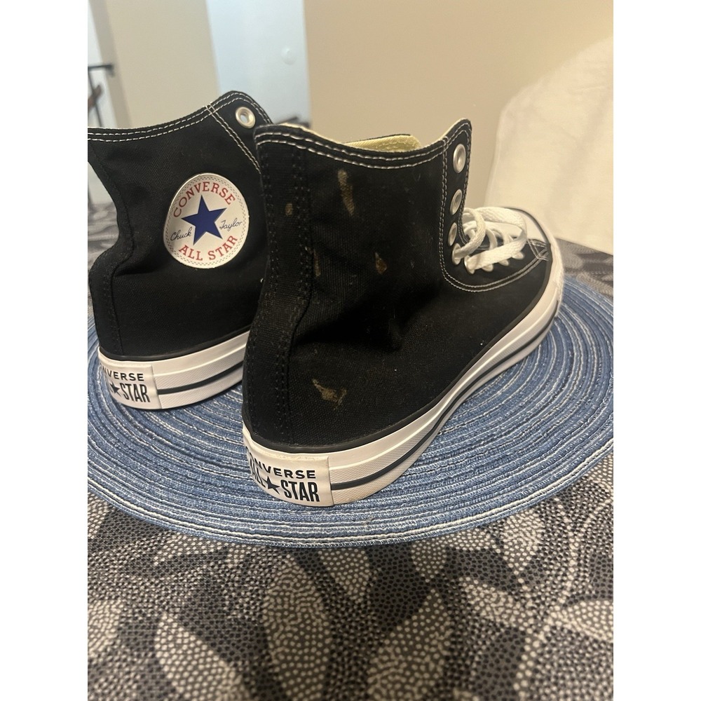 Size 11- Converse Chuck Taylor All Star  BLACK WHITE PREOWNED
